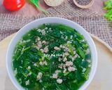 Hình bước làm 4 của món Canh cải ngọt thịt bằm