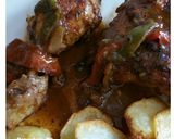 Foto del paso 9 de la receta Pollo al horno con salsa de pimientos