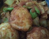 Foto langkah ke 4 dari resep Telor tempe kentang sambal udang pete.