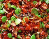 Foto langkah ke 3 dari resep Oseng kulit linjo campur pete dan teri.