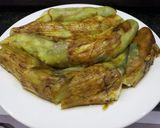 Hình bước làm 2 của món Cà tím nướng mở hành