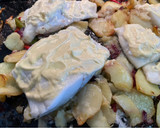 Foto del paso 5 de la receta: Bacalao gratinado con setas y manzana