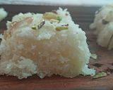 A picture of step 5 of Instant coconut burfi.