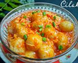 Foto langkah ke 6 dari resep Cilok Kuah Telur Pedas.
