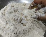 A picture of step 1 of Cone Aloo Chaat.