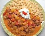 Patiszon paprikás lángoltkolbásszal🌶️ recept fázis 4 fotója