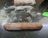 Foto del paso 1 de la receta: Pepas de cacao con dulce de peras express sin manteca
