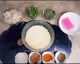 A picture of step 1 of Chicken Potato Cheese Balls.