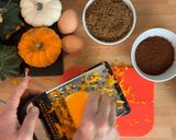 Foto del passaggio 1 della ricetta Brownie al Burro di Arachidi e Zucca... senza farina!