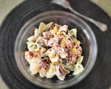 Foto del paso 7 de la receta: Ensalada de pasta con atún y mayonesa de alcaparras y anchoas