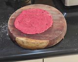 A picture of step 4 of Pinwheel Beetroot Pulp Poori.