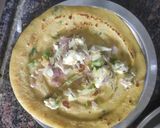 पनीर स्टाफ मूंग दाल चीला (Paneer stuffed moong daal chilla recipe in Hindi) रेसिपी चरण 6 फोटो