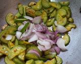 A picture of step 2 of Spiny gourd sabji.