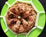 A picture of step 8 of Grilled Chicken Breast with Egg Rice.