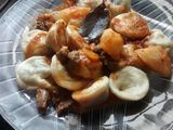 Agnelotis de acelga y ricota, con salsa
