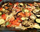 Foto del paso 1 de la receta: Pechuga de Pollo con Queso sobre Patata asada con Verduras