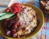 Pas rețetă Omletă împăturită, cu cabanos și cașcaval 3 fotografie