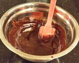 A picture of step 5 of Brownie Bottom Vanilla Butter Cake Cupcakes.