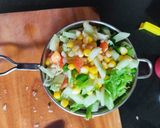 A picture of step 4 of Proso millet salad Jain.
