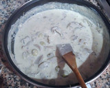 Foto del paso 15 de la receta: Espaguetis con nata, champiñones y boquerones marinados