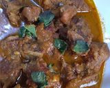 A picture of step 4 of Bhunna gosht.