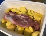 Une image de l'étape 3 de Filet mignon aux pommes caramélisées du jardin (marinade miel,herbes et épices).
