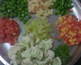 A picture of step 4 of Mix veg healthy daliya.