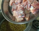 A picture of step 6 of Aloo chicken.