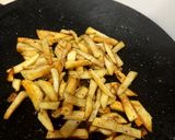 A picture of step 4 of Fries with less oil ya ghee 🥔🥔🍟.