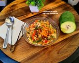 A picture of step 4 of Green Raw Papaya Peanuts Zesty Crunchy Salad.