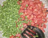 A picture of step 4 of Carrot Green beans poriyal.