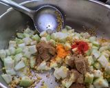 A picture of step 2 of Bottle gourd kootu.