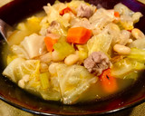 A picture of step 6 of Simple Cabbage & Bean Soup with Pork.