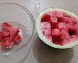 A picture of step 1 of Watermelon Juice.