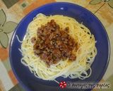 A picture of step 6 of Spaghetti with ground meat.