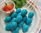 Foto langkah ke 4 dari resep Telur puyuh biru.