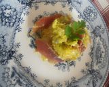 Foto do passo 1 de Bacalhau com ovos, presunto e coentros