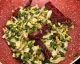 A picture of step 10 of Restaurant Style Lasooni Methi with Spring Onions & Nutty Paste.