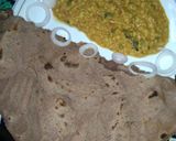 A picture of step 10 of Matar daal with chawal ki roti.