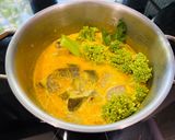 A picture of step 3 of Vegetable and Mushroom Stem Curry.