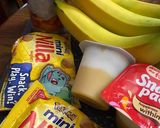 A picture of step 1 of Walking Banana Pudding.