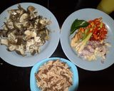 Foto langkah ke 2 dari resep Tumis tongkol jantung pisang.