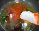 A picture of step 3 of Jau or Bajri Flour Khichu.