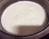 A picture of step 1 of Rose shrikhand.
