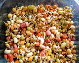 A picture of step 1 of Mixed Sprouts Chaat.