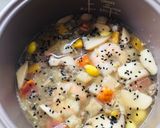 รูปขั้นตอนการทำที่ 4 ของ ข้าวอบเผือกธัญพืช(หม้อหุงข้าว)