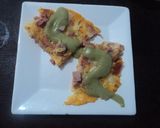 Foto del paso 3 de la receta: Torta de huevo navideña con salsa de aguacate aromática a lo ranchero