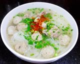 Hình bước làm 3 của món Hủ tiếu sườn bò viên đơn giản