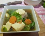 รูปขั้นตอนการทำที่ 7 ของ ต้มจืดเต้าหู้ไข่ผักกาดหอม