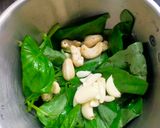 A picture of step 1 of Basil Pesto.